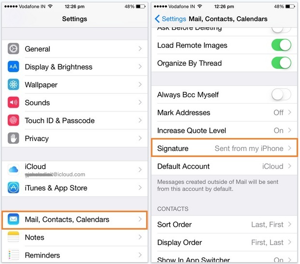 How to change mac mail app signature to html converter